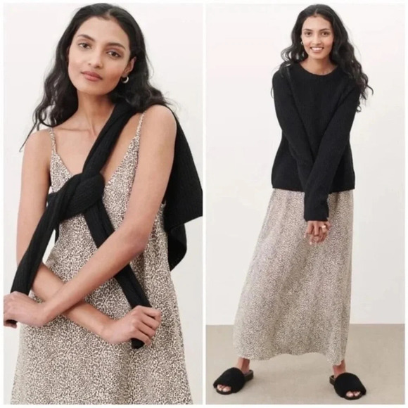 JENNI KAYNE Leopard Animal Print Slip Midi Maxi Long Dress Size XL - Picture 3 of 10